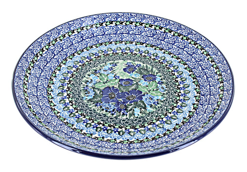 Polish Pottery Sapphire Fields Dinner Plate