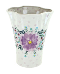 Polish Pottery Lilac Garden Vase