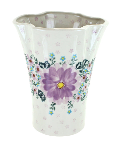 Polish Pottery Lilac Garden Vase