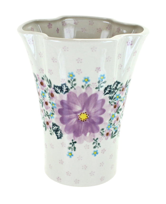 Polish Pottery Lilac Garden Vase