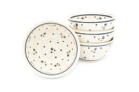 Country Meadow 4 Piece Dessert Bowl Set Polish Pottery