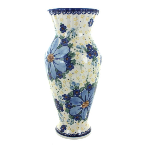 Polish Pottery Daisy Surprise Tall Vase