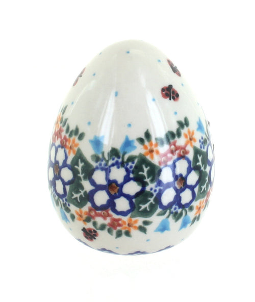 Polish Pottery Scarlett Medium Decorated Egg