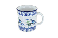 Polish Pottery Mockingbird Small Coffee Mug