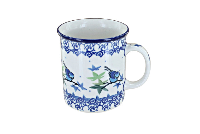 Polish Pottery Mockingbird Small Coffee Mug