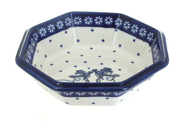 Frosty Friend Large Octagonal Bowl