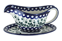 Alyce Gravy Boat & Plate Polish Pottery