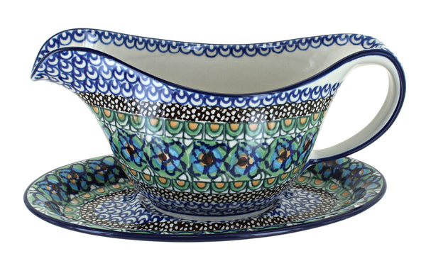 Mardi Gras Gravy Boat & Plate