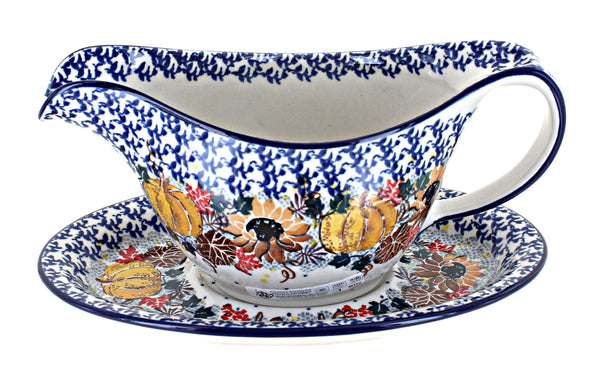 Harvest Bounty Gravy Boat & Plate