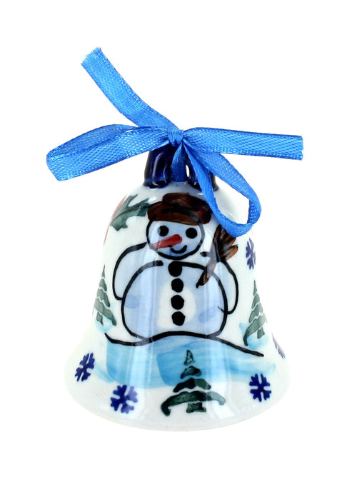 Polish Pottery Frosty Duo Bell