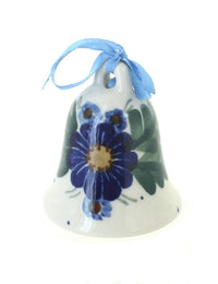 Polish Pottery Forget Me Not Bell