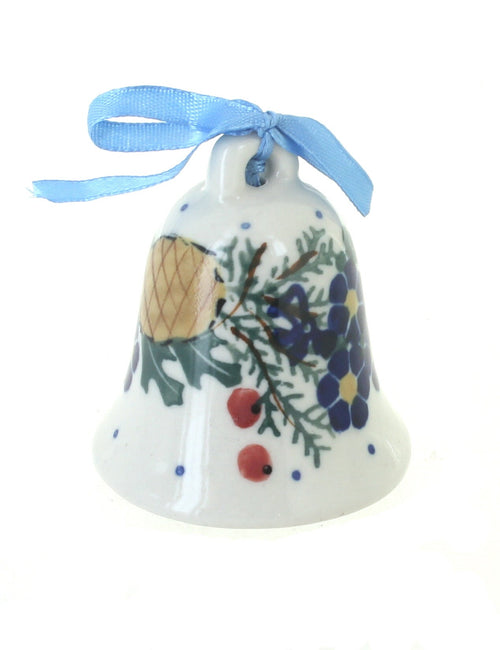 Polish Pottery Pinecone Bell