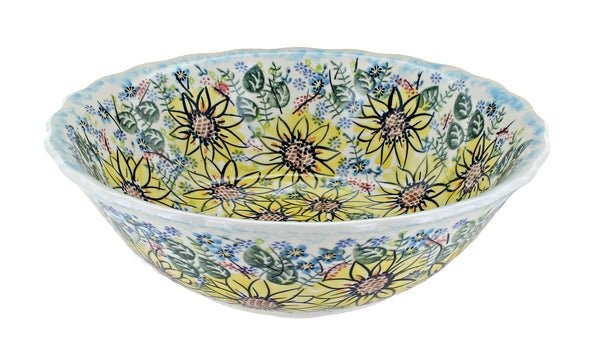 Sunflower Maze Large Serving Bowl