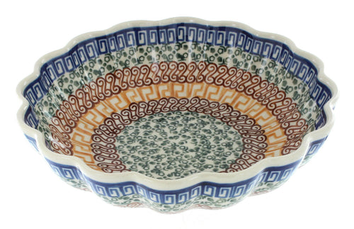 Polish Pottery Athena Medium Scallop Dish