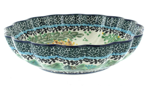 Teresa Medium Scallop Dish Polish Pottery