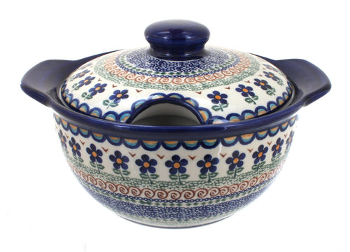 Polish Pottery Aztec Flower Soup Tureen