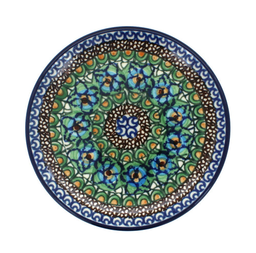 Polish Pottery Mardi Gras Saucer