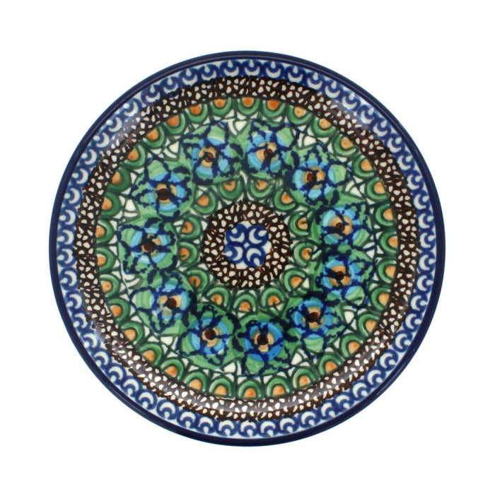 Polish Pottery Mardi Gras Saucer