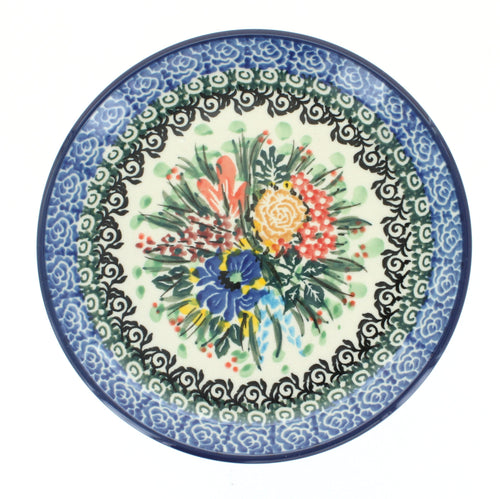 Polish Pottery Summer Blooms Saucer