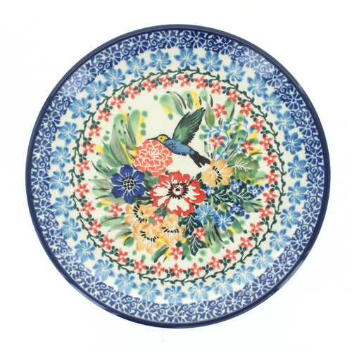 Polish Pottery Hummingbird Saucer