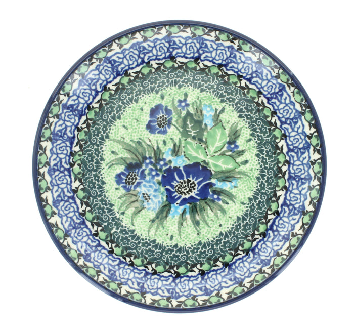 Polish Pottery Sapphire Fields Saucer