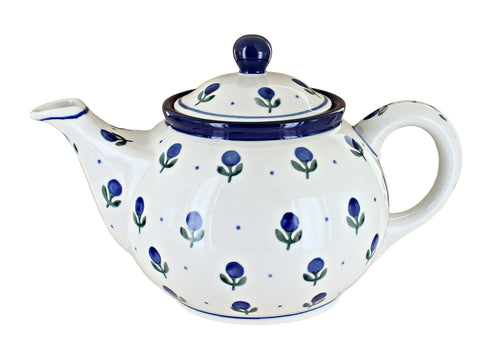 Polish Pottery Blueberry Small Teapot
