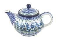 Polish Pottery Tulip Bouquet Small Teapot
