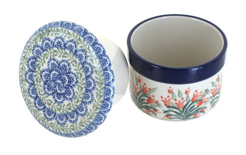 Spring Tulip French Butter Dish Polish Pottery