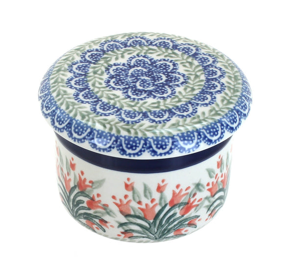 Spring Tulip French Butter Dish