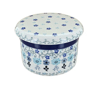Polish Pottery Celeste French Butter Dish
