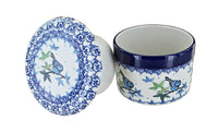 Mockingbird French Butter Dish Polish Pottery