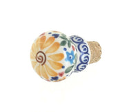 Polish Pottery Butterfly Wine Cork