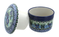 Sapphire Fields French Butter Dish Polish Pottery