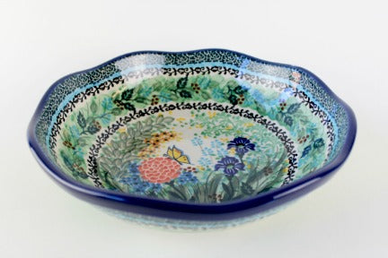 Teresa Large Scallop Bowl Polish Pottery