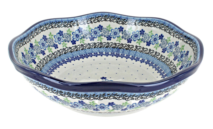 Polish Pottery Eliza Large Scallop Bowl