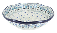 Polish Pottery Celeste Large Scallop Bowl