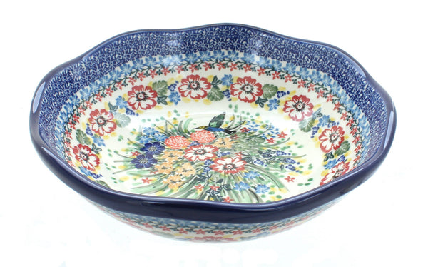 Hummingbird Large Scallop Bowl