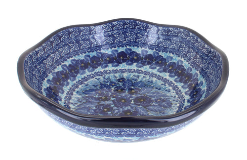 Polish Pottery Joanna Large Scallop Bowl