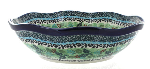Teresa Large Scallop Bowl Polish Pottery