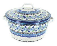 Polish Pottery Eliza Covered Round Baker