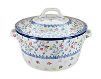 Polish Pottery Autumn Grove Covered Round Baker
