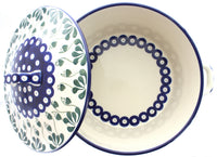 Alyce Covered Round Baker Polish Pottery