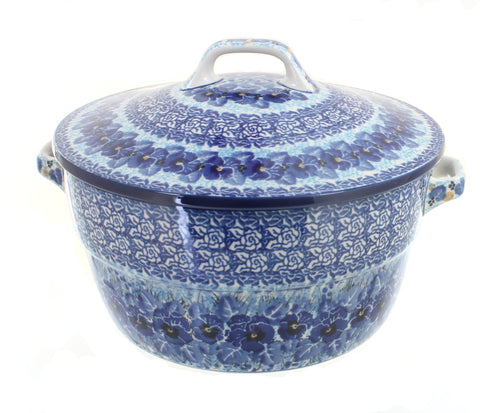 Polish Pottery Joanna Covered Round Baker