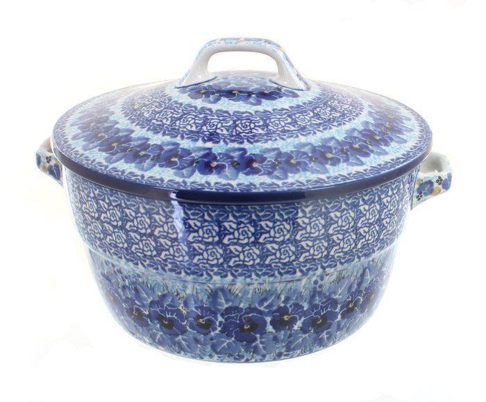 Polish Pottery Joanna Covered Round Baker