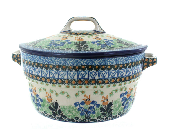 Lily of the Valley Covered Round Baker