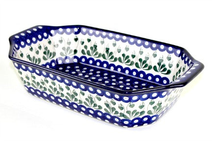 Alyce Deep Baker with Handles Polish Pottery