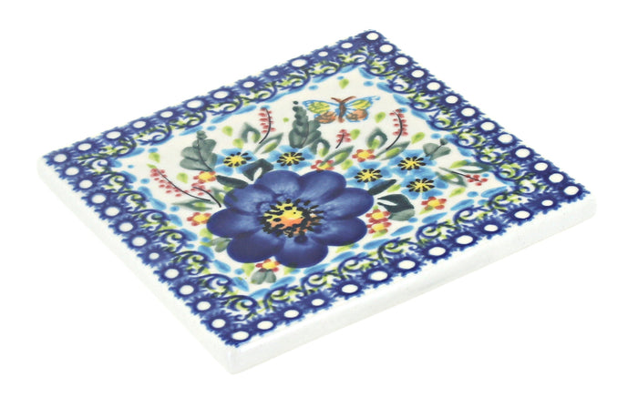 Polish Pottery Garden of Blue Tile