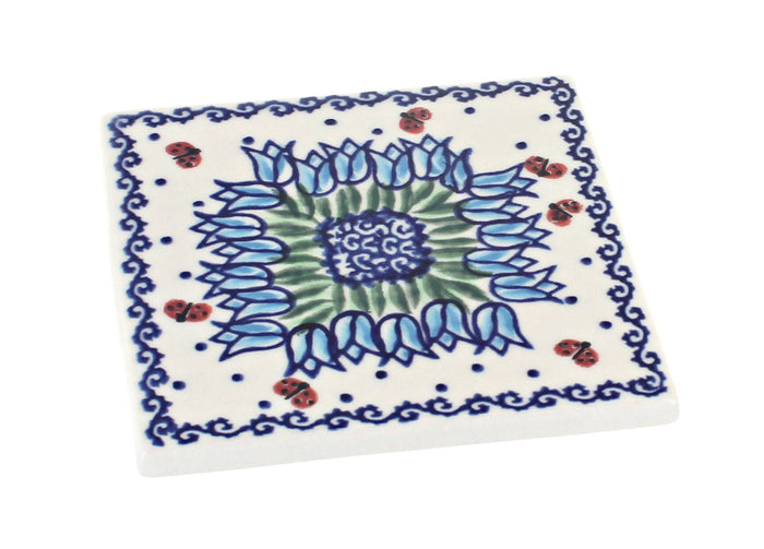 Polish Pottery Garden Tulip Tile