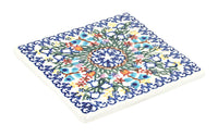 Polish Pottery Garden of Eden Tile