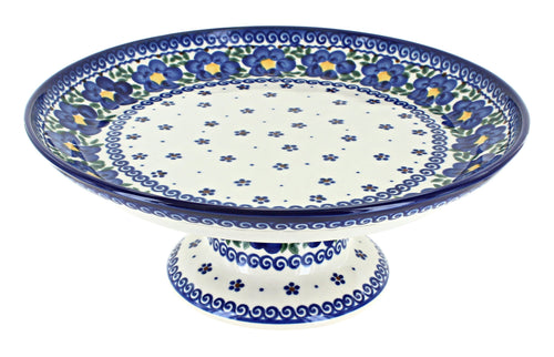 Polish Pottery Spring Blossom Cake Plate